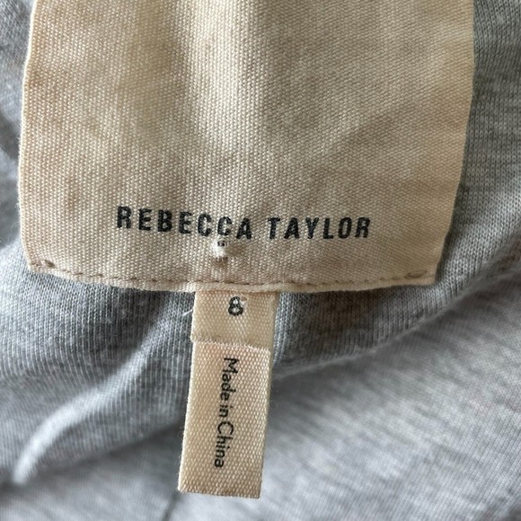 REBECCA TAYLOR Perforated Lamb Leather Bomber Moto Zip Up Pink Jacket Women's 8 - Picture 9 of 12